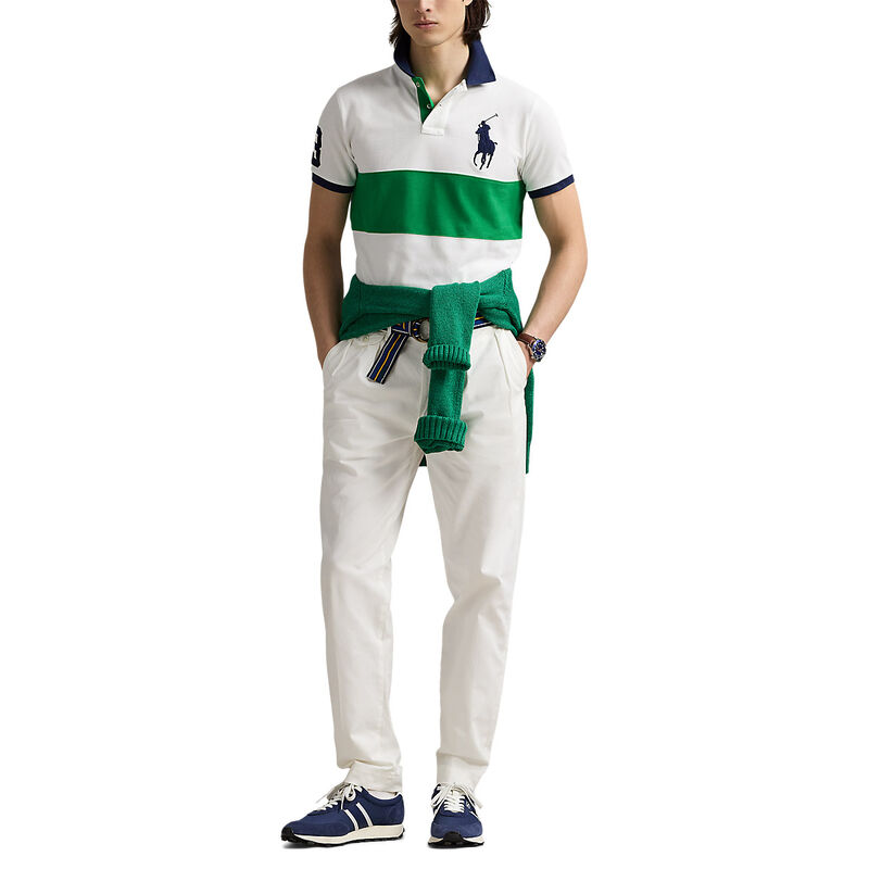 Polo Ralph Lauren Custom Slim Fit Big Pony Mesh Polo Shirt image number 3